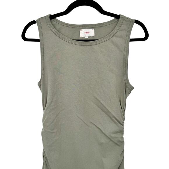 XiRENA Womens Pia Sleeveless Maxi Dress Size L Olive Sprig Cotton Casual Stretch - Picture 4 of 12